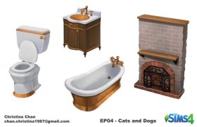 Concept art De Sims 4 Honden en Katten