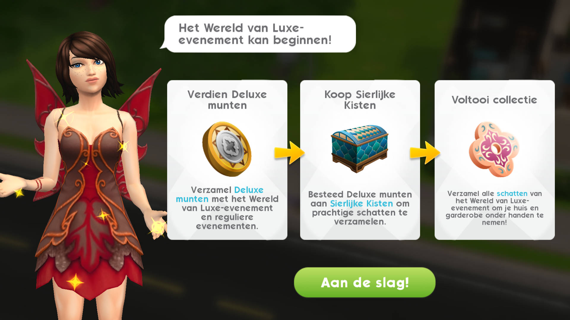 Wereld van Luxe-evenement gestart in De Sims Mobile