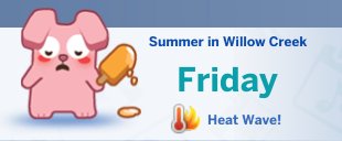 Eerste afbeeldingen van de kalender uit De Sims 4 Jaargetijden