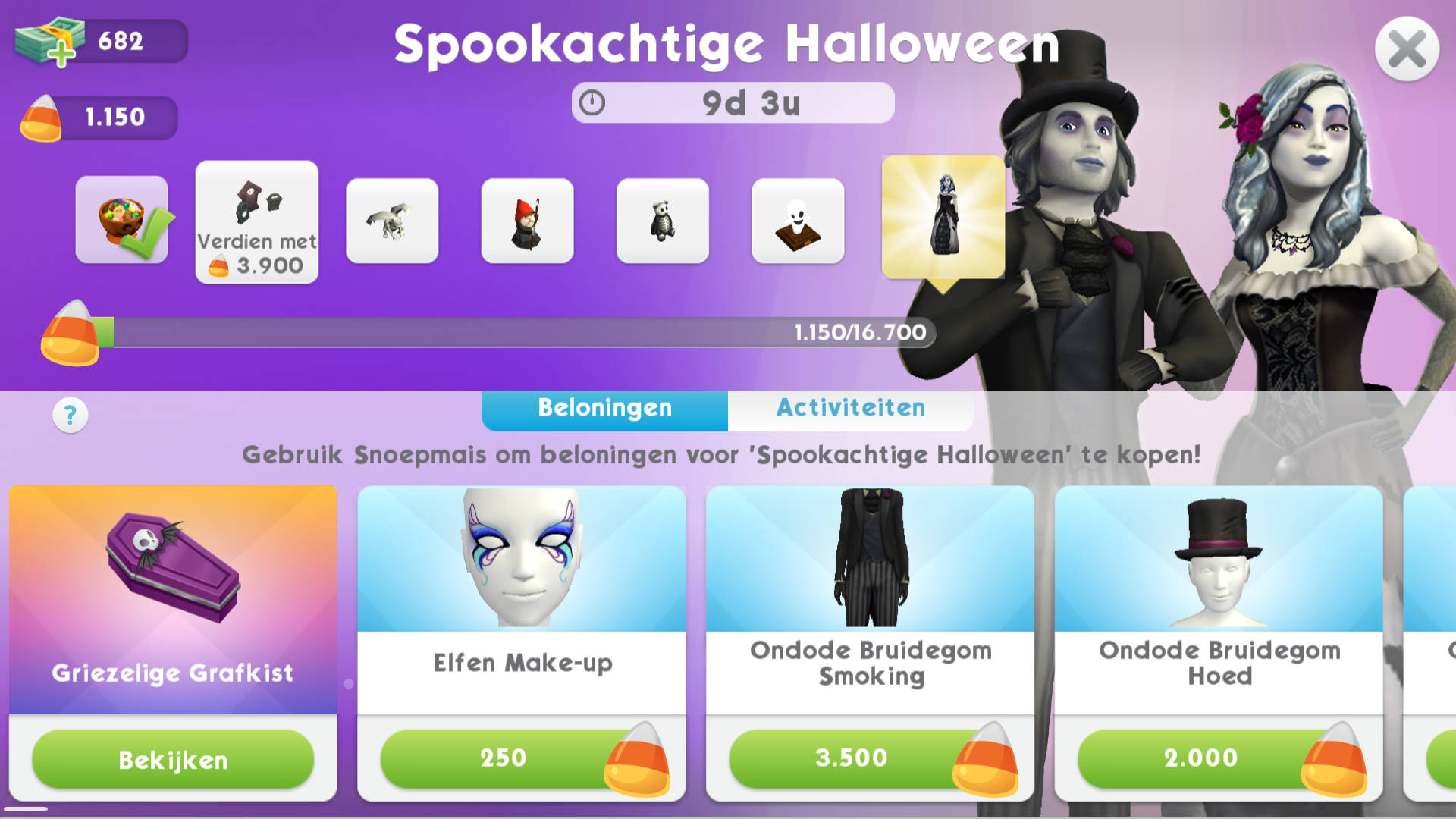 Spookachtige Halloween evenement gestart in De Sims Mobile