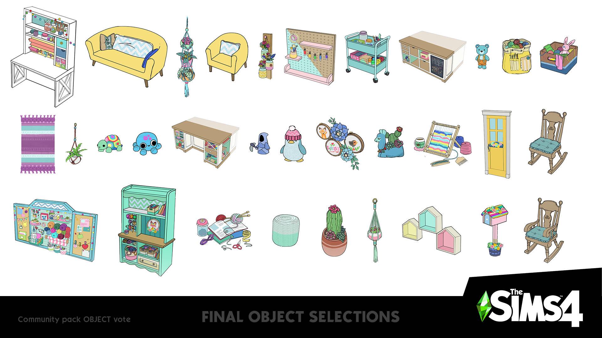 Uitslag vierde stemronde Creëer-een-Accessoirespakket voor De Sims 4 bekend