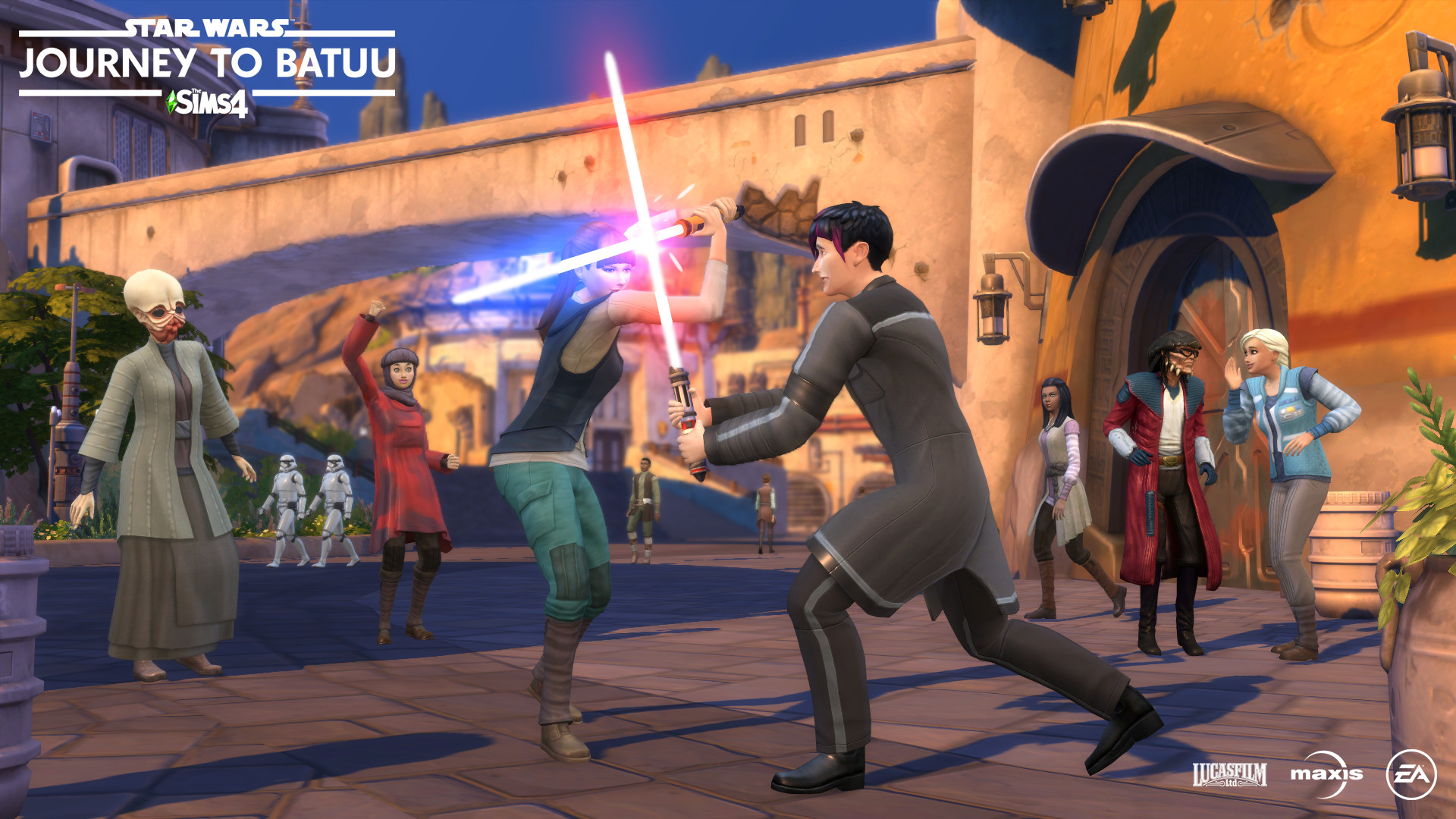 Officiële gameplaytrailer van De Sims 4 Star Wars: Journey to Batuu