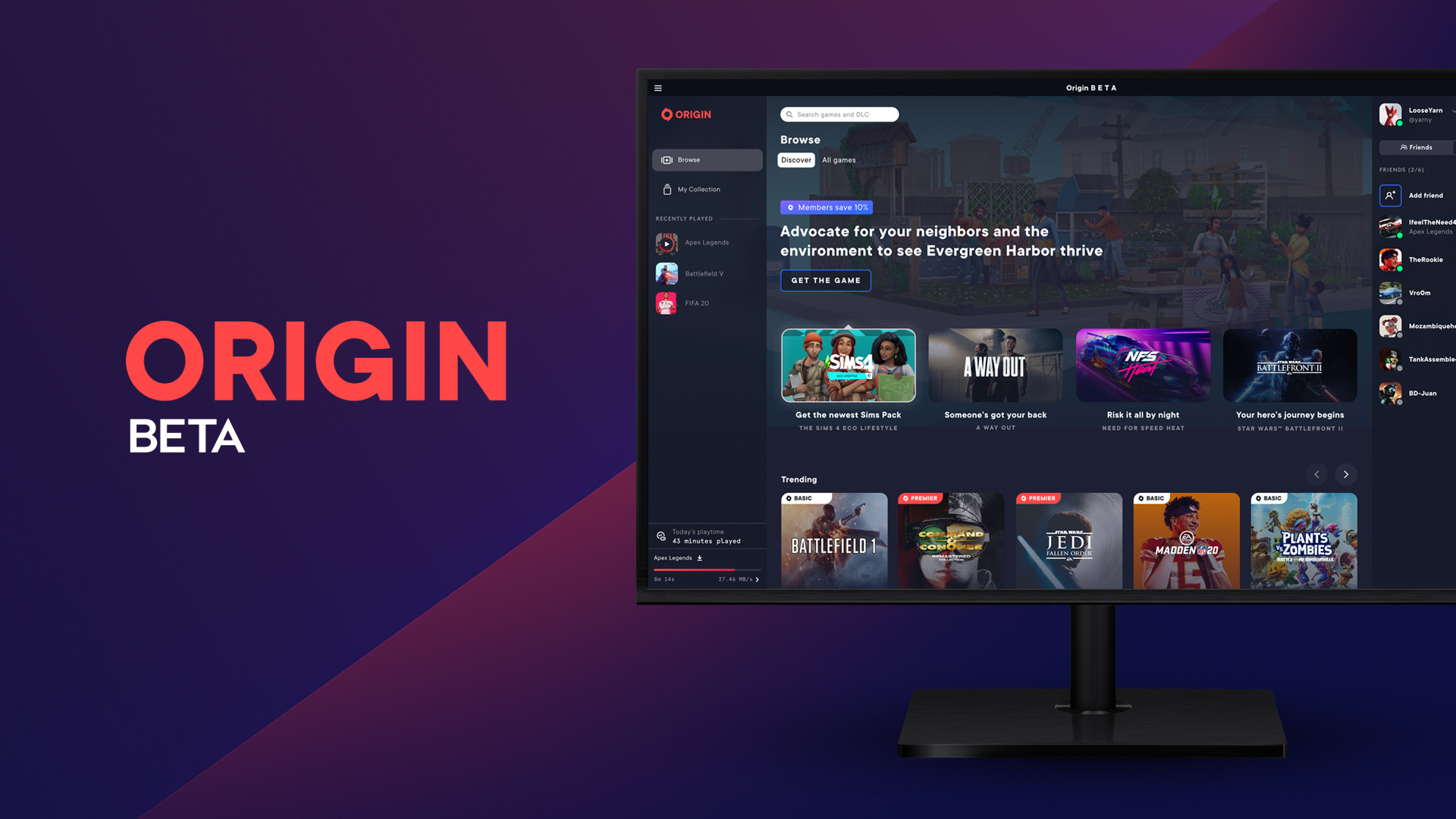 Origin wordt hernoemd tot EA Desktop-app
