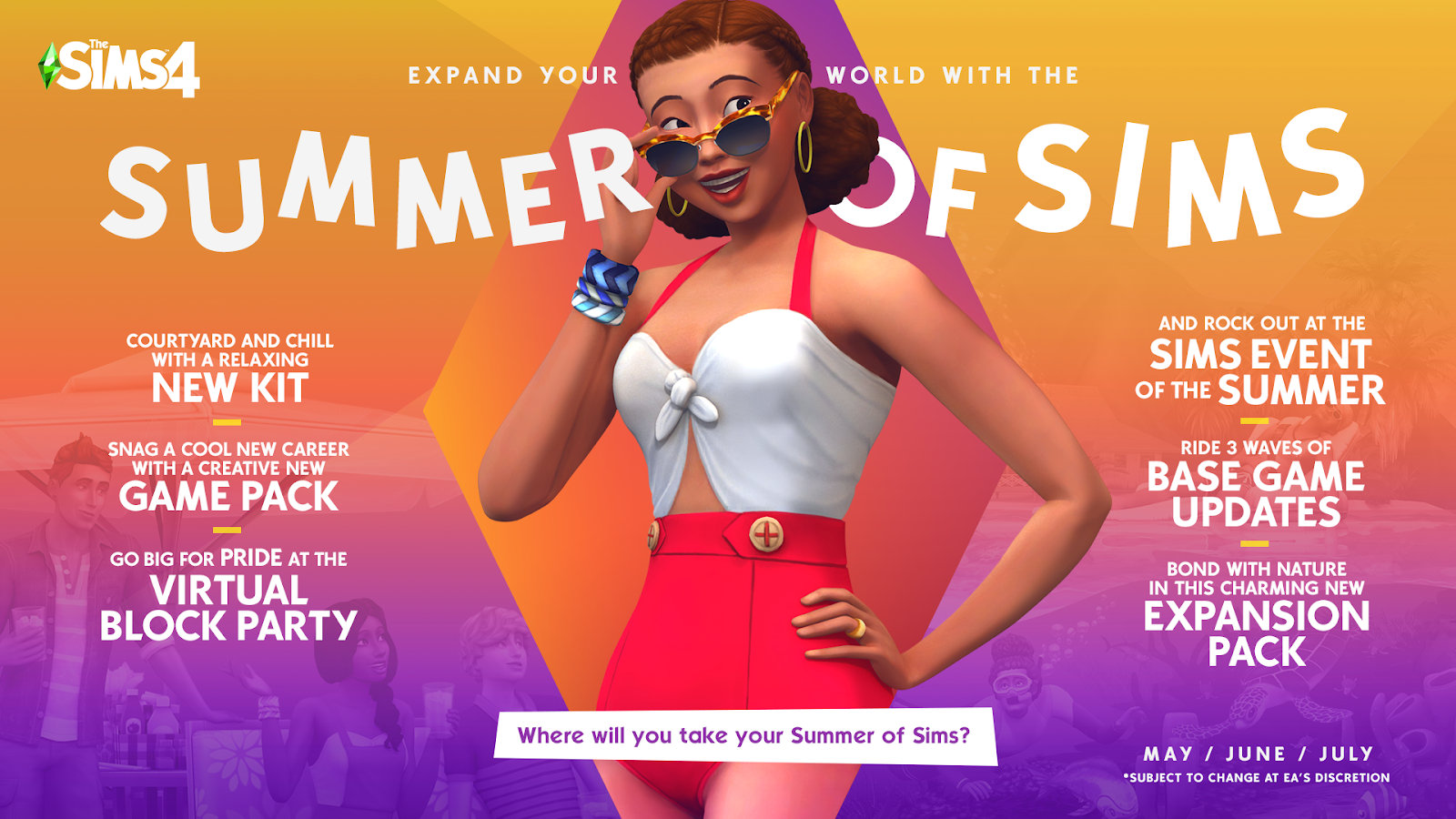 Maxis onthult de zomer 2021 line-up van De Sims 4