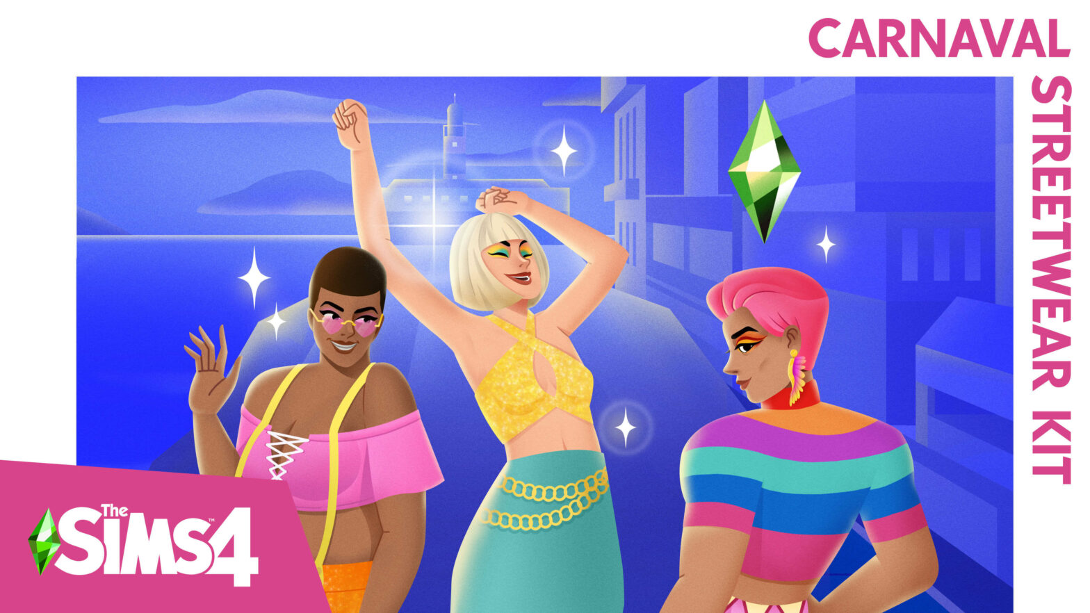De Sims 4 Zomerse Carnavalsmode Kit aangekondigd